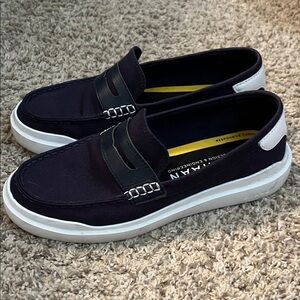 Cole Haan Navy Slip-On Loafers